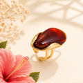Desiree Statement Ring Gold – Edelstahl
